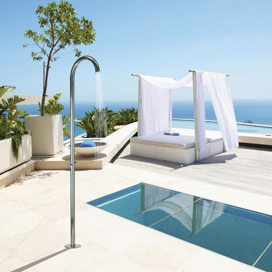 Напольная душевая колонна с верхним душем Bossini Pool с вентильным смесителем L00824 ФОТО