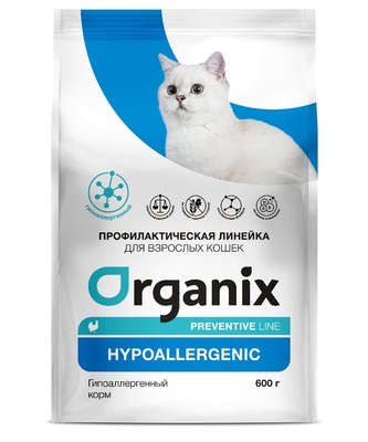 Сухой корм для кошек Organix Preventive Line Hypoallergenic сухой корм для кошек "Гипоаллергенный" 2кг