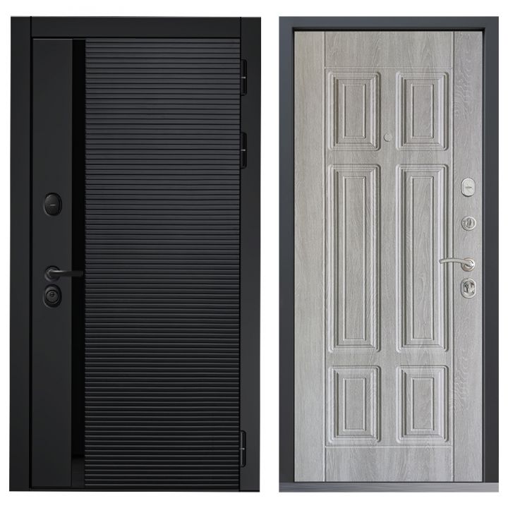 Входная дверь Command Doors Горизонт (HORIZONT) 15 Дуб крем