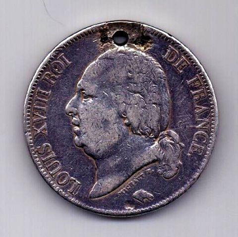 5 франков 1816 г. Франция