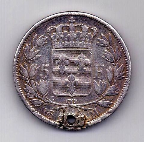 5 франков 1816 г. Франция