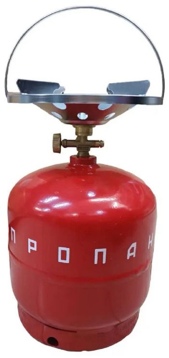 Таганок ДАЧНИК (7,2 л) баллон газовый пустой + плитка-горелка НЗГА Белоруссия