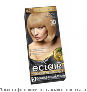 ECLAIR 3D Стойкая крем-краска д/волос № 8.0 Светло-русый, шт
