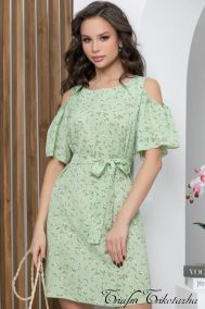 Платье "Марианна" (нежная зелень) П5663