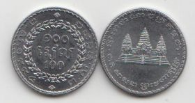 Камбоджа 100 риелей 1994 год UNC