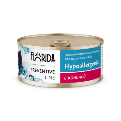 Влажный корм для собак Florida Preventive Line Hypoallergenic с кониной