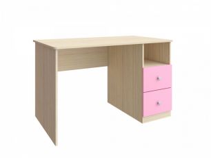 Письменный стол Дуб молочный/Дуб Розовый