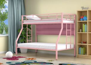 Двухъярусная кровать Милан Розовый полка Розовый