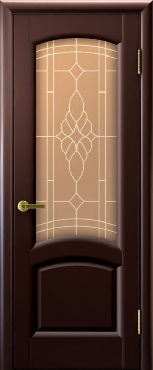 Межкомнатная дверь Luxor ЛАУРА  венге, стекло