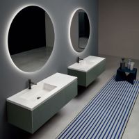 Модульный комплект мебели для ванной комнаты Antonio Lupi Binario 03 (Пример 1) схема 1
