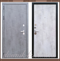 Входная металлическая дверь ЛОФТ Серый камень / Белый камень 104 мм Россия