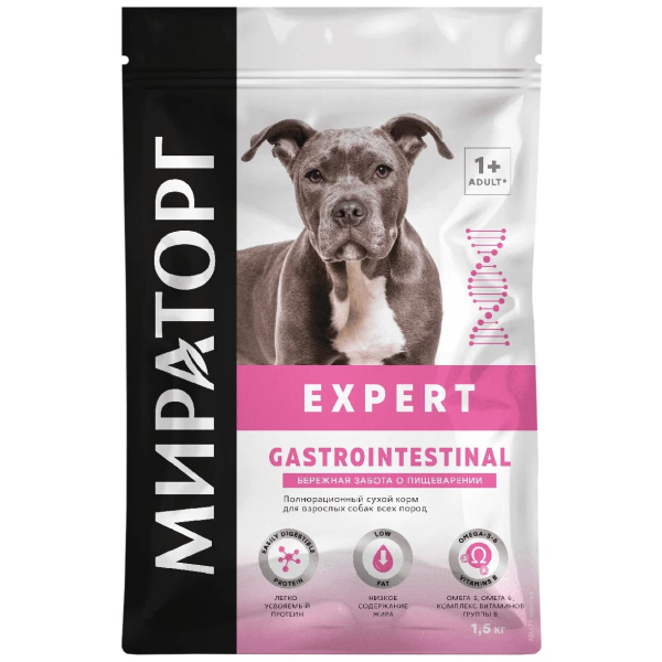 Сухой корм для собак Мираторг Expert Gastrointestinal Бережная забота о пищеварении