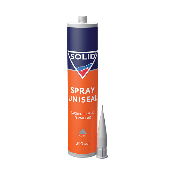 Solid SPRAY UNISEAL - распыляемый герметик, цвет: серый, объем 290мл.