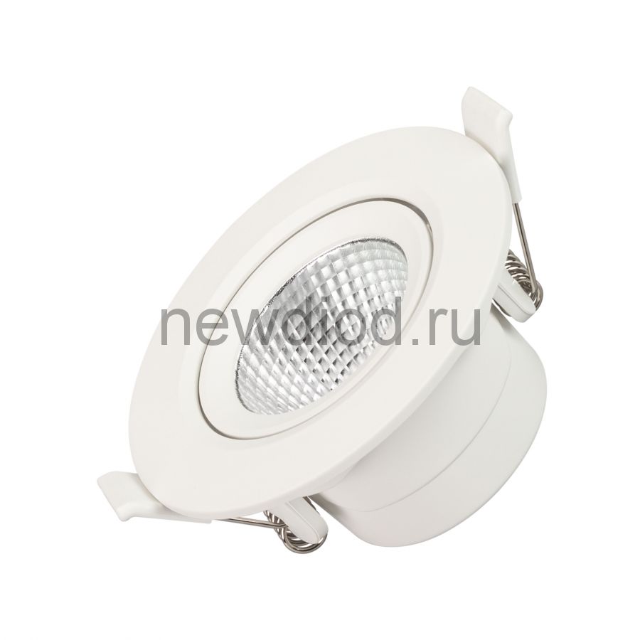 Светильник LTD-POLAR-TURN-R90-7W Warm3000 (WH, 36 deg, 230V) (IP20 Пластик, 3 года) Arlight