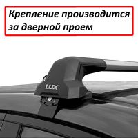 Багажник на крышу Ниссан Кашкай 2013-2022, без рейлингов (Nissan Qashqai J11), Lux City, серебристые дуги