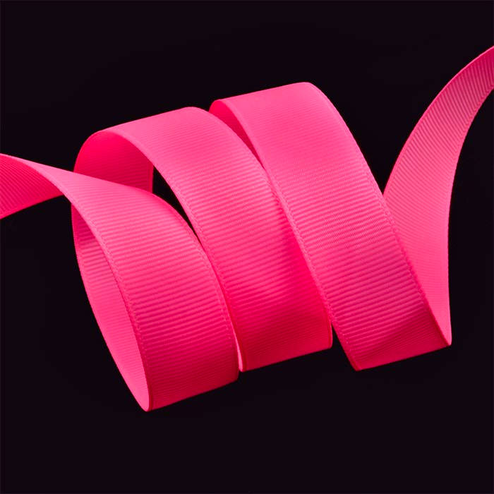 Лента репсовая IDEAL цвет 040 ярко-розовый неоновый. Разной ширины (ЛР.IDEAL-040