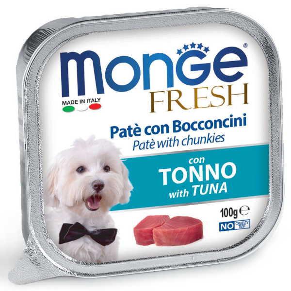 Влажный корм для собак Monge Fresh с тунцом 100 гр