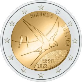 Деревенская ласточка  2 евро Эстония 2023