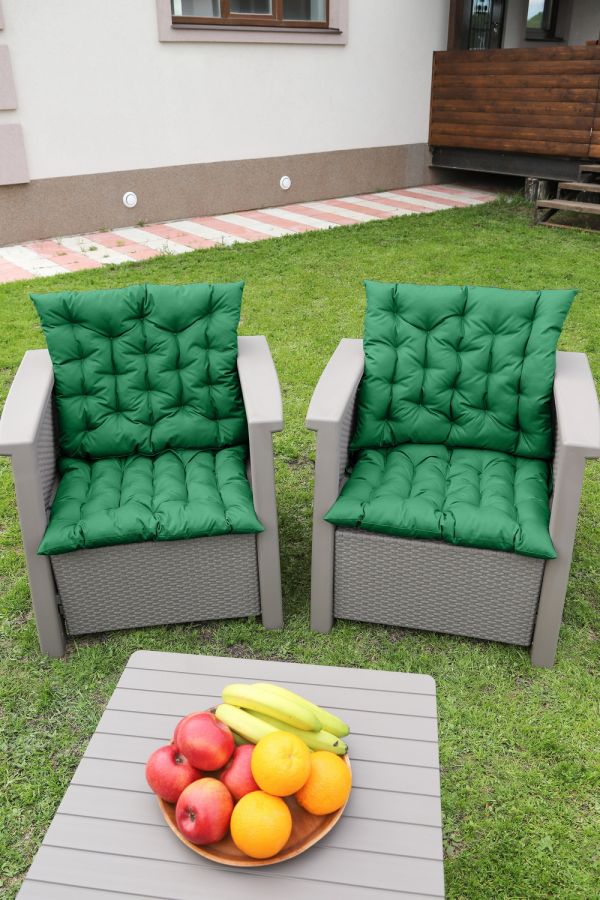 Подушка Bio-Line для садовой мебели с завязками с 2 сторон PO52x60 [зеленый]
