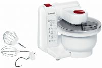 Кухонная машина Bosch MUMP1000, белый/красный