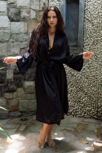 Халат кимоно женский FIVESENSES 7147, черный