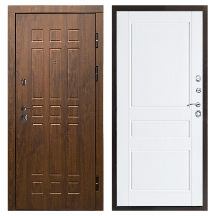Входная дверь Termo-door Афина дуб Классика лиственница Металлическая