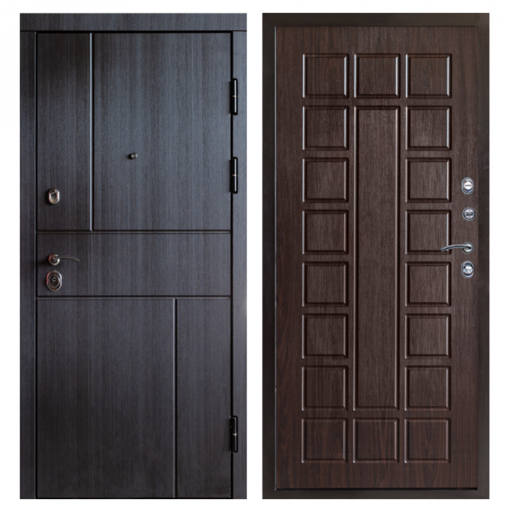 Входная дверь Termo-door  Вертикаль венге Престиж венге Металлическая