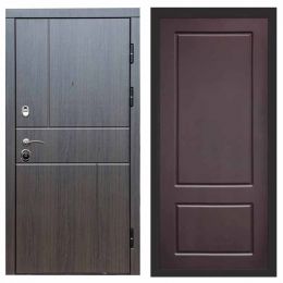 Входная дверь Termo-door Вертикаль Венге Марсель Шоколад Металлическая