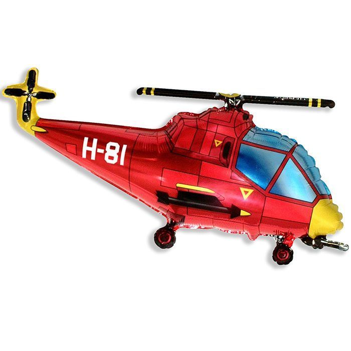 Вертолет (красный) Фигура