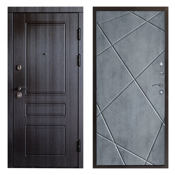 Входная дверь Termo-door  Орегон венге Лучи бетон темный