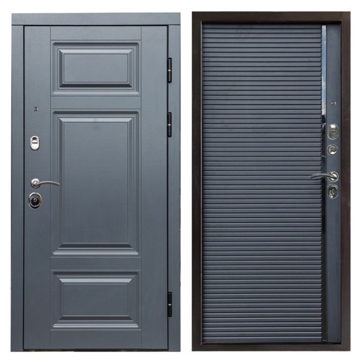 Входная дверь Termo-door Премиум Grey Porte black Металлическая
