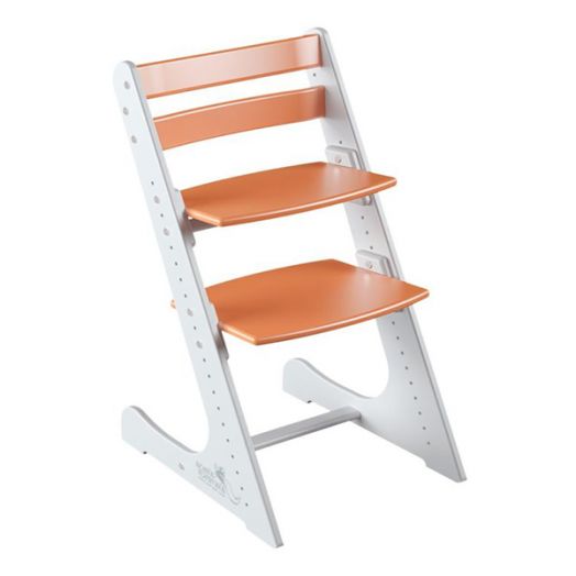 КГРСКК-06 Детский регулируемый стул Конек Горбунек Комфорт (Бело-оранжевый)