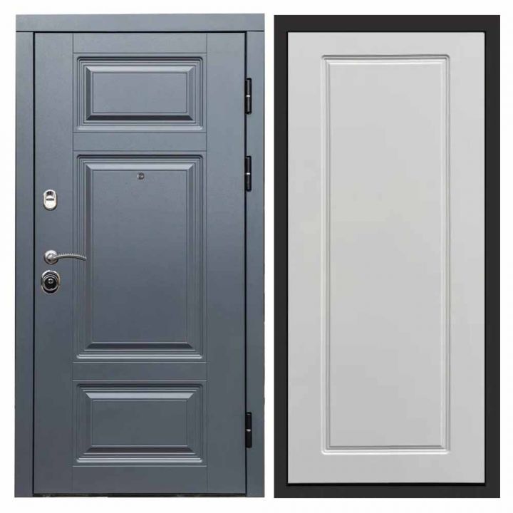 Входная дверь Termo-door Премиум Grey Гранд Белый Софт