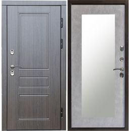 Входная дверь Termo-door Орегон венге Зеркало триумф бетон светлый с терморазрывом Металлическая
