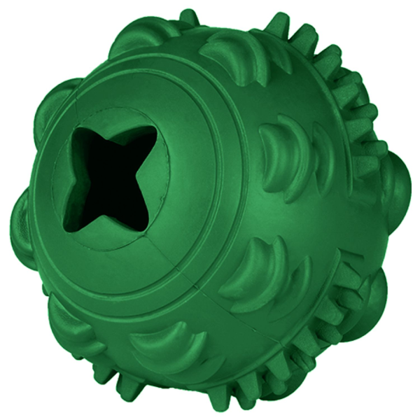 Игрушка для собак Mr.Kranch Мяч зеленый с ароматом курицы 8 см