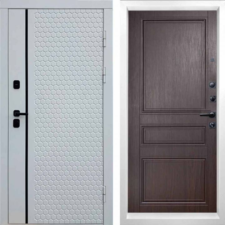 Входная дверь Termo-door SIMPLE WHITE Классик Венге Металлическая