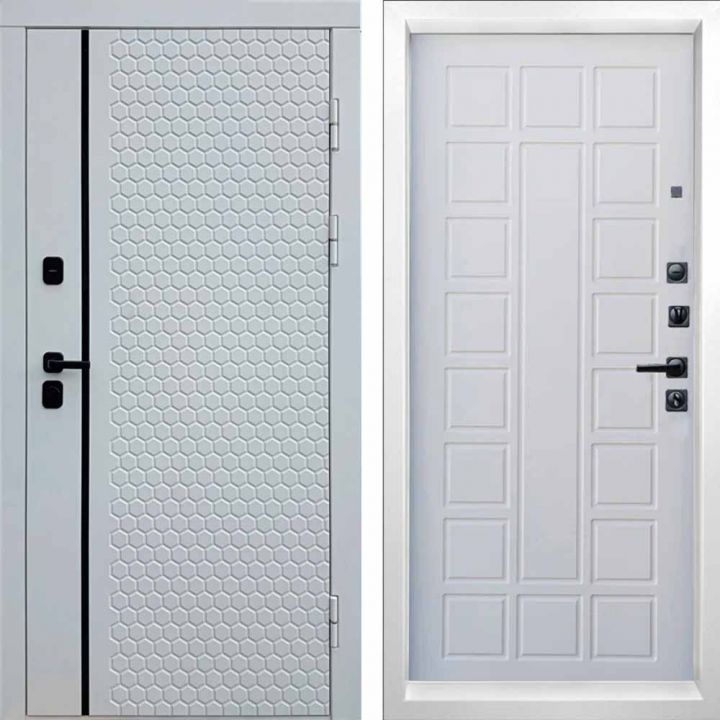 Входная дверь Termo-door SIMPLE WHITE Престиж Белое дерево