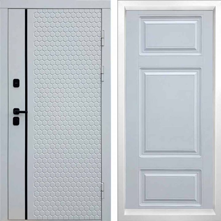 Входная дверь Termo-door SIMPLE WHITE Лион Белый Софт