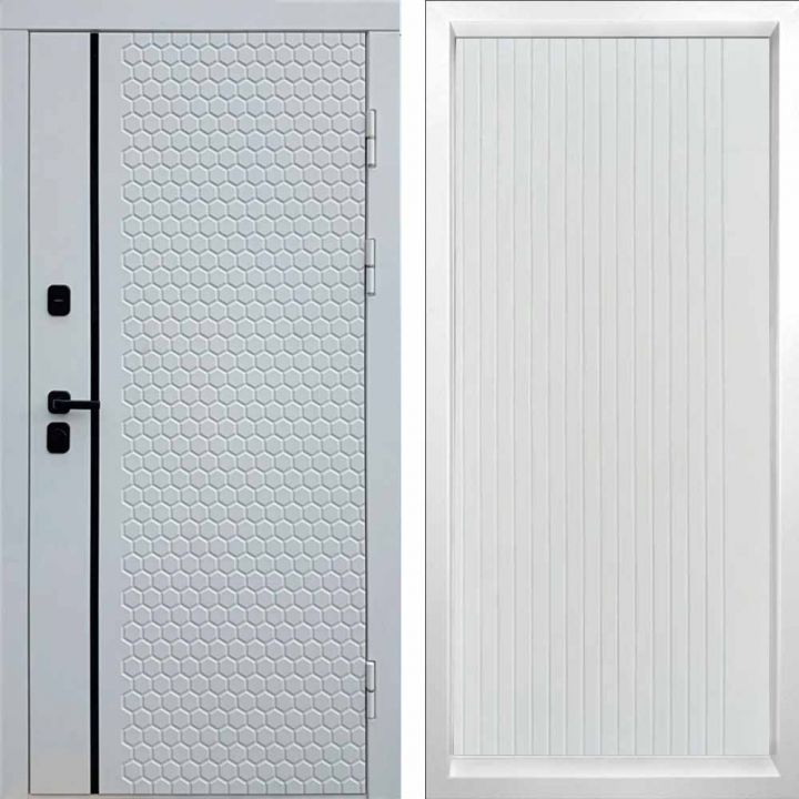 Входная дверь Termo-door SIMPLE WHITE FLAT Белый Софт