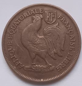 1 франк Французская Экваториальная Африка 1943