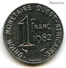 Западная Африка 1 франк 1982