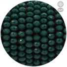 фото Бусины граненые Рондель (стекло) на нити цвет № 4 темно-зеленый не прозрачный Разные размеры LSR-04.46