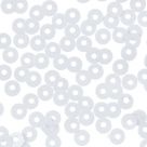 фото Пайетки "Zlatka" круглые плоские россыпью 3 мм 10 г  в упаковке белый