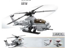 Конструктор  Боевой вертолет Bell AH-1Z Viper армейский 215 деталей