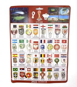 Набор сувенирный значков Чемпионат Мира по футболу 2022 Катар