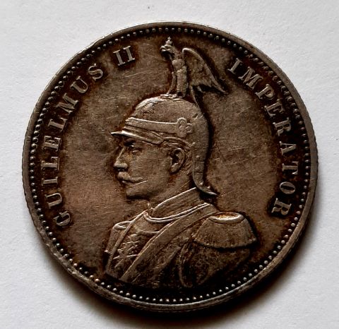1 рупия 1890 Германская Восточная Африка AUNC Редкий год