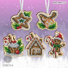 Virena КНІ_МІНІ_111 Набор новогодних из дерева для вышивки бисером купить в магазине Золотая Игла