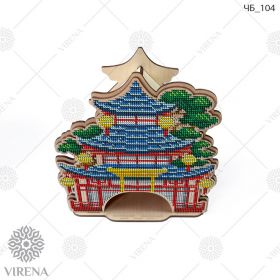 Virena ЧБ_104 чайный домик из дерева для вышивки бисером купить в магазине Золотая Игла
