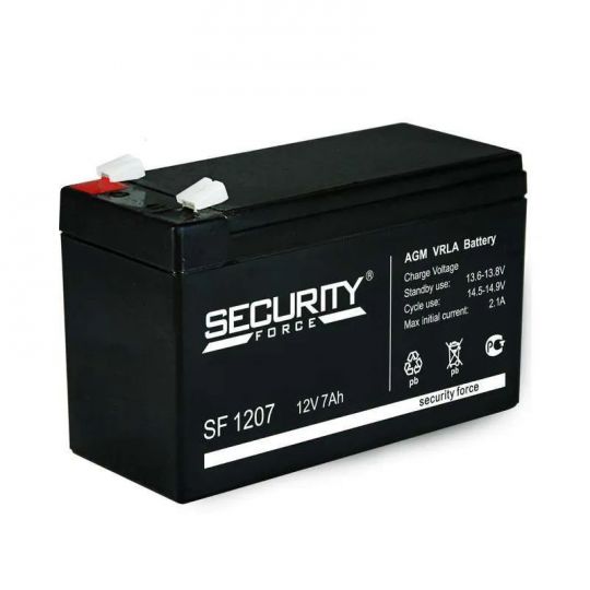 Аккумулятор Security FORCE FB 7.2-12 12 В 7,2 А/ч