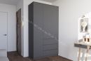 Шкаф Мори МШ1200.1 с 3-мя дверями и 3-мя ящиками (Графит)